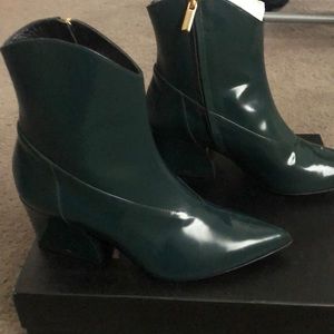 Tibi Emerald Ankle Booties